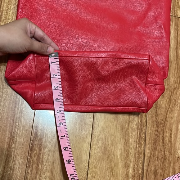 JM New York red leather tote - Picture 11 of 11